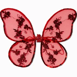 Claire's Club Red Embellished Flower Wings