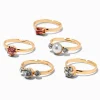 Claire's Club Special Occasion Gold-tone Rings - 5 Pack
