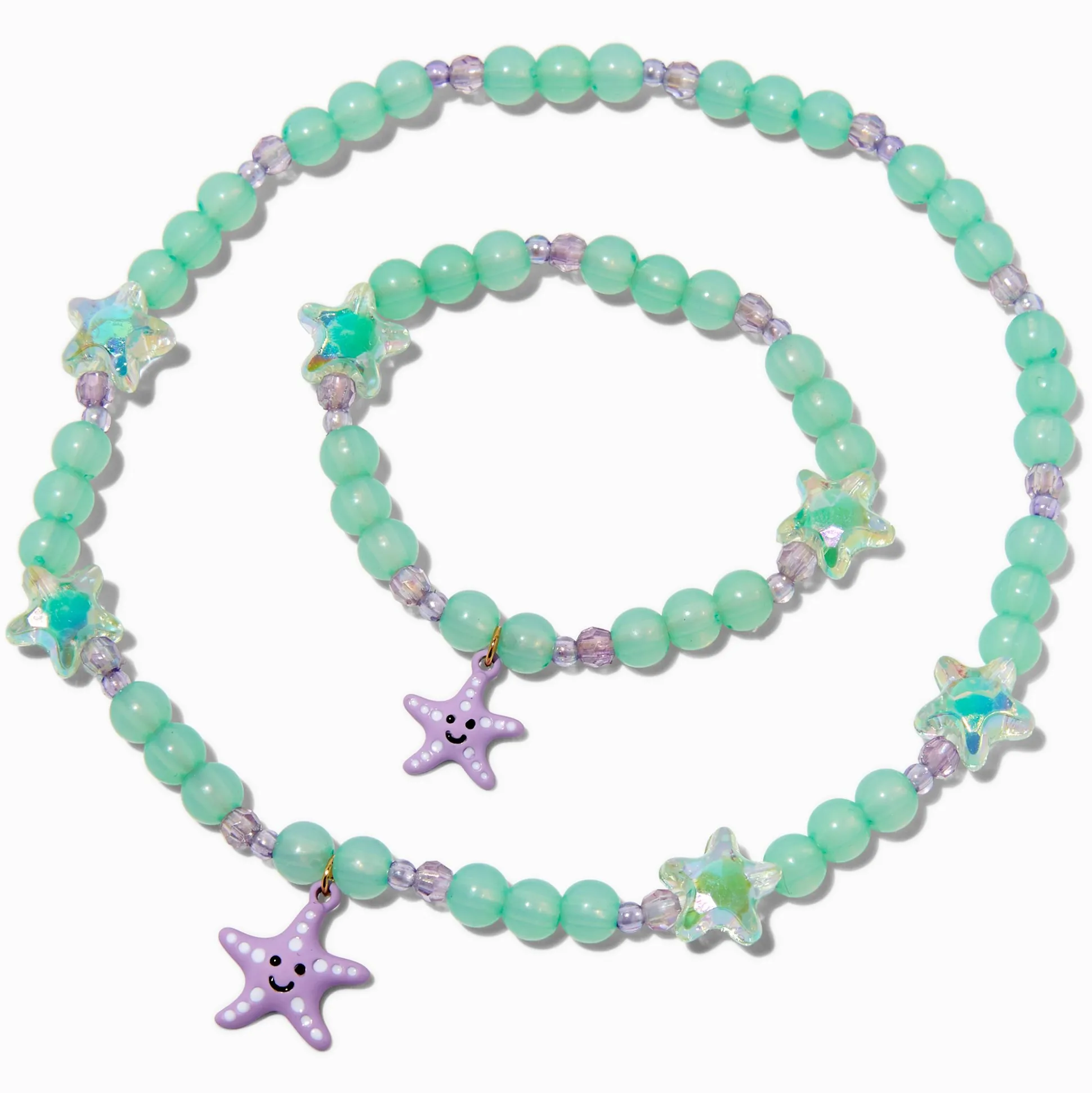 Claire's Club Starfish Beaded Jewelry Set - 2 Pack