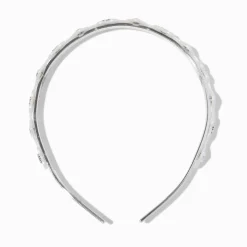 Claire's Club White Heart Headband
