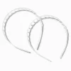 Clear Scalloped Headbands - 2 Pack