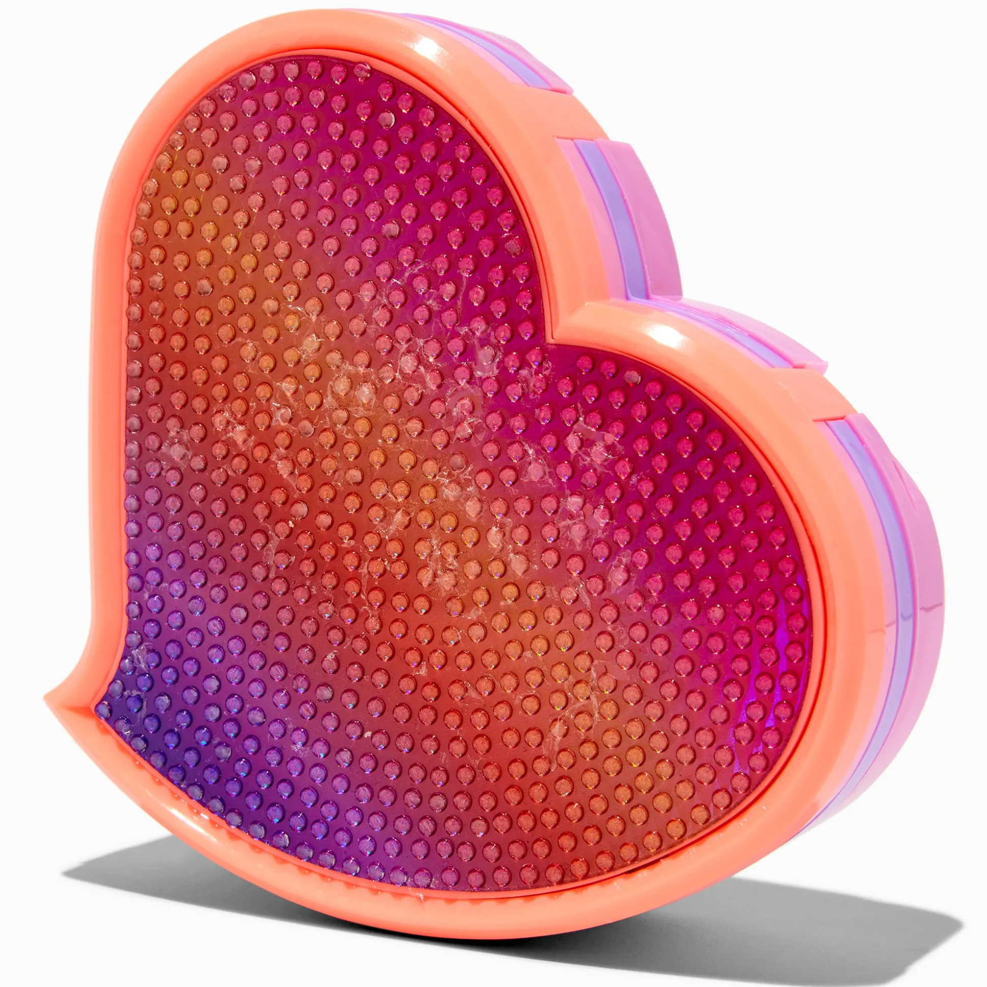 Coral Bling Heart Large Makeup Set