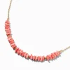 Coral Puka Shell Choker Necklace