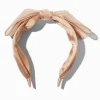 Cream Chenille Bow Headband