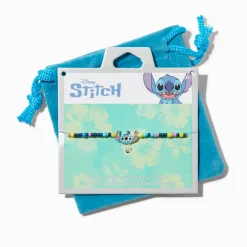 Disney Stitch Sterling Silver Beaded Stretch Bracelet