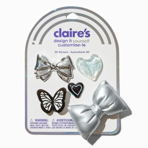 DIY 3D Edgy Bow Stickers - 5 Pack