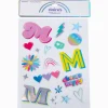 DIY 'M' Initial Stickers