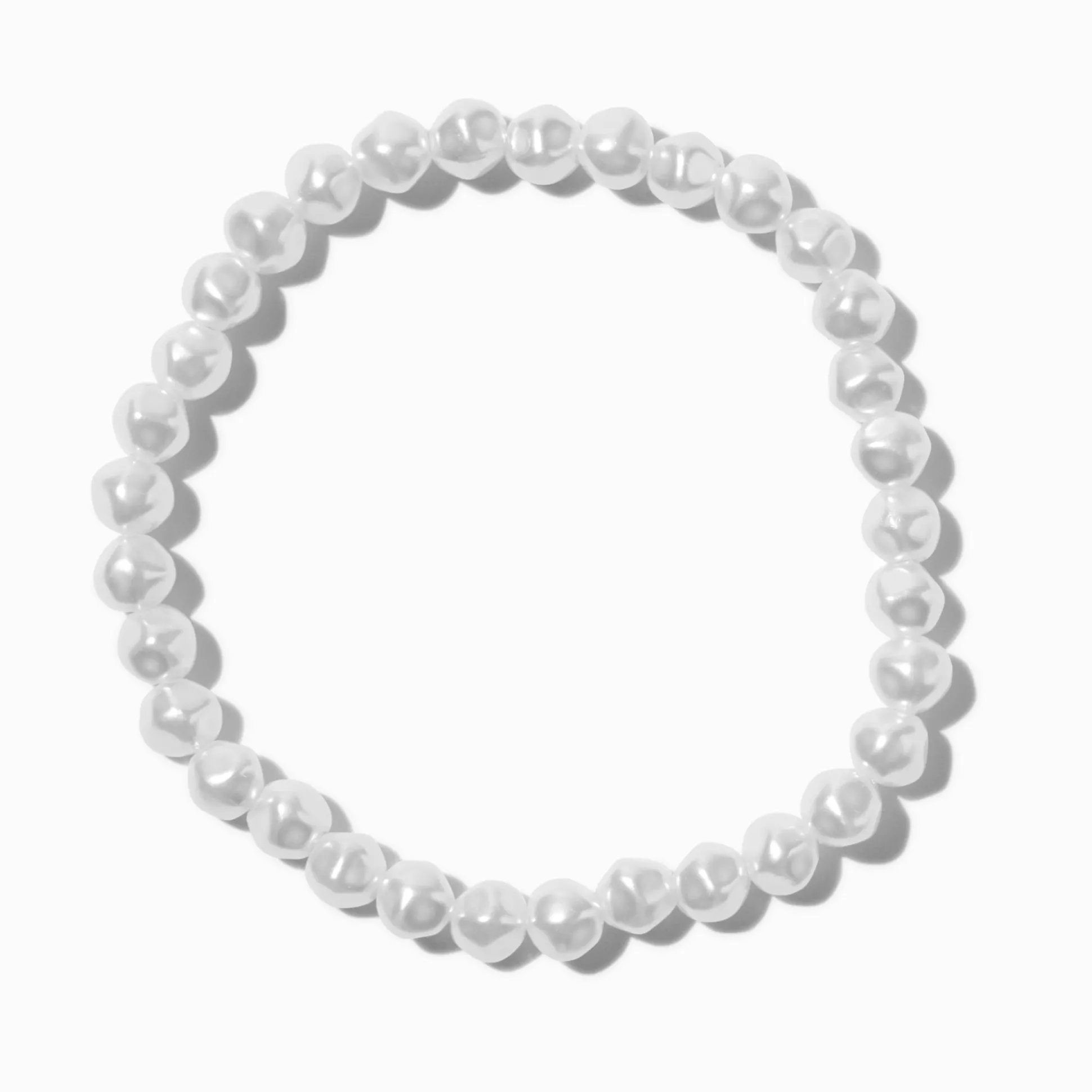 Faux Freshwater Pearl Stretch Bracelet