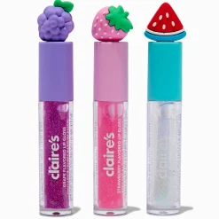 Fruit Charm Lip Gloss Set - 3 Pack