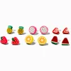 Fruit Polymer Clay Stud Earrings - 6 Pack