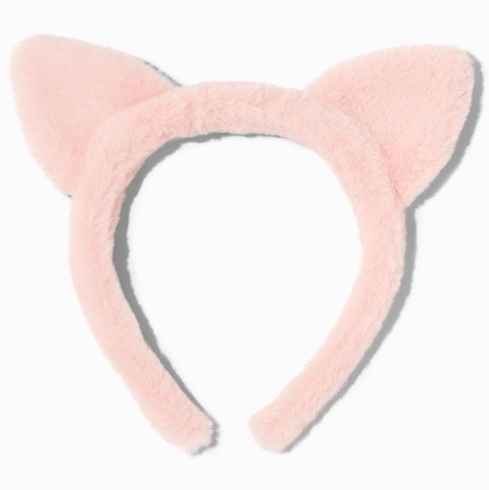 Furry Pink Cat Ears Headband