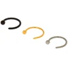 20G Mixed Metal Stainless Steel Open Nose Rings - 3 Pack