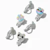 Glitter Cat, Bears & Paws Clip-On Earrings - 3 Pack