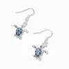 Glitter Turtle 1" Drop Earrings