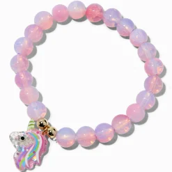 Glitter Unicorn Beaded Stretch Bracelet