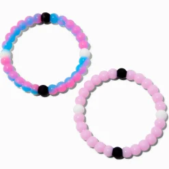 Glow In The Dark Fortune Stretch Bracelets - 2 Pack