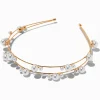 Gold Double Row Pearl Headband