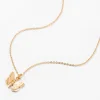 Gold-tone 3D Butterfly Pendant Necklace