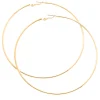 Gold-tone Extra Large 100mm Hoop Earrings