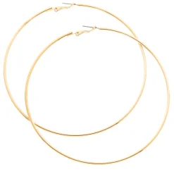 Gold-tone Extra Large 100mm Hoop Earrings