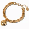 Gold-tone Heart Chain Bracelet