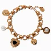 Gold-tone Heart Charm Bracelet
