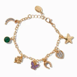 Gold-tone Lucky Charm Bracelet