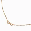 Gold-tone Mini Infinity Stackable Pendant Necklace