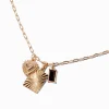 Gold-tone Mixed Charm Pendant Necklace