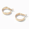 Gold-tone 20mm Flat Hoop Earrings