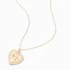 Gold-tone Pearl Bow Locket Necklace