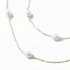 Gold-tone Pearl Multi-Strand Necklace