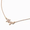 Gold-tone Script Zodiac Pendant Necklace - Virgo