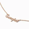 Gold-tone Script Zodiac Pendant Necklace - Scorpio