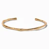 Gold-tone Simple Textured Cuff Bracelet