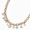 Gold-tone Spring Charm Necklace