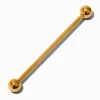 Gold-tone Titanium 14G Industrial Bar