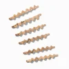 Gold-tone Wavy Hair Pins - 6 Pack