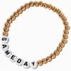 Gold-tone ''Gameday'' Beaded Stretch Bracelet