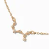 Gold-tone Zodiac Constellation Pendant Necklace - Scorpio