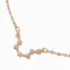 Gold-tone Zodiac Constellation Pendant Necklace - Aquarius