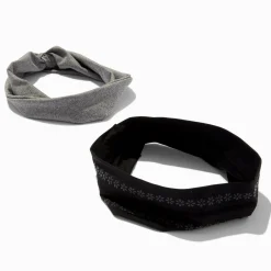 Gray & Black Athletic Headwraps - 2 Pack