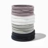 Gray Tonal Rolled Hair Ties - 12 Pack