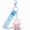 Happy Bear Water-Filled Wristlet Keychain
