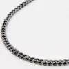 Hematite Cuban Chain 20" Necklace