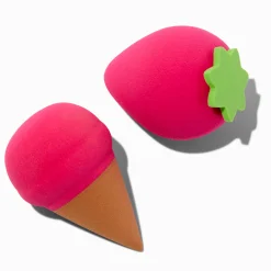 Ice Cream Cone & Strawberry Makeup Sponge Set - 2 Pack