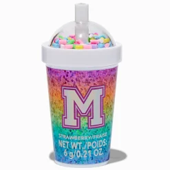 Initial Shaker Cup Flavored Lip Balm - M