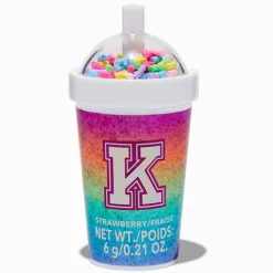 Initial Shaker Cup Flavored Lip Balm - K