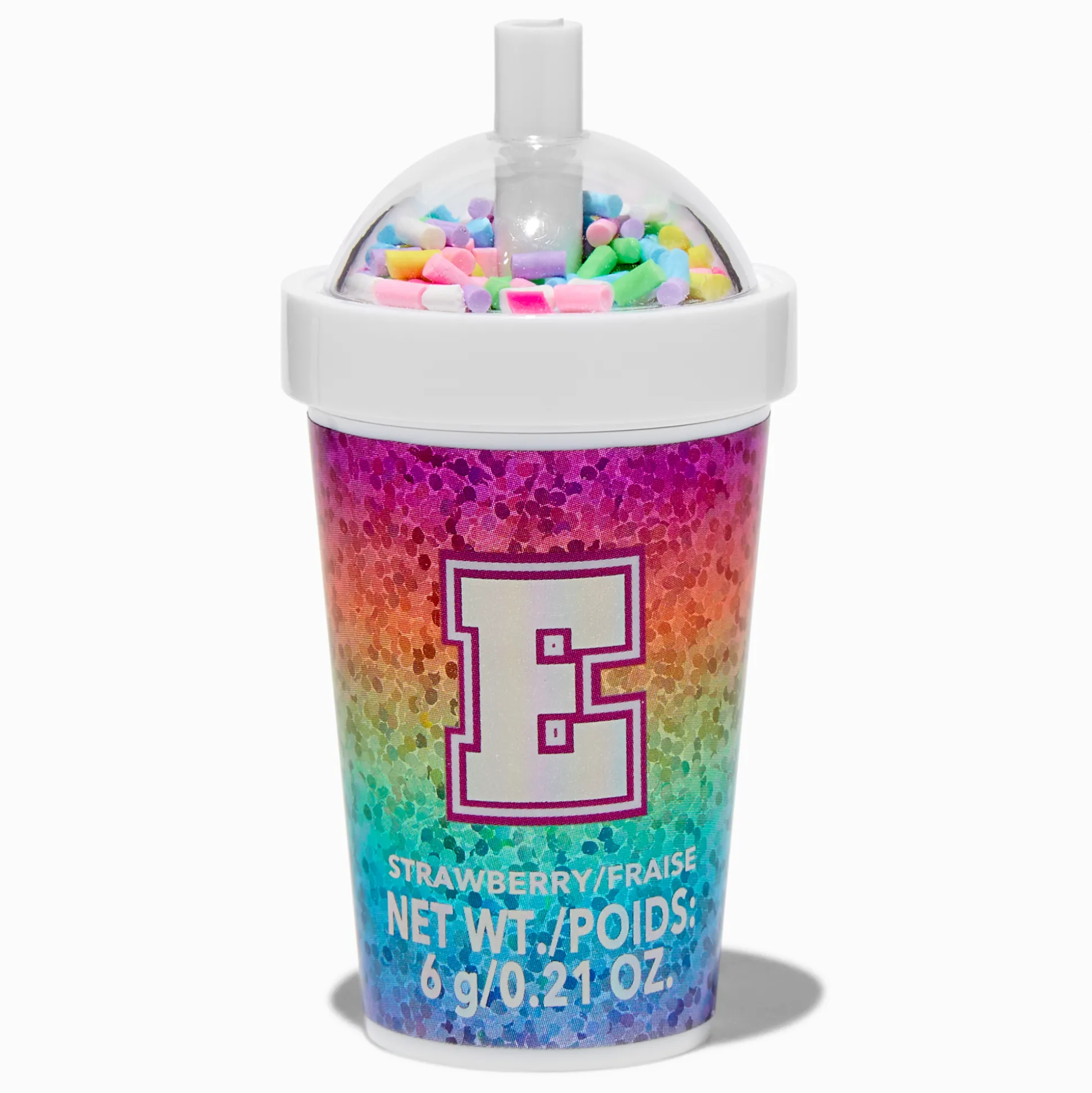 Initial Shaker Cup Flavored Lip Balm - E