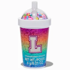 Initial Shaker Cup Flavored Lip Balm - L